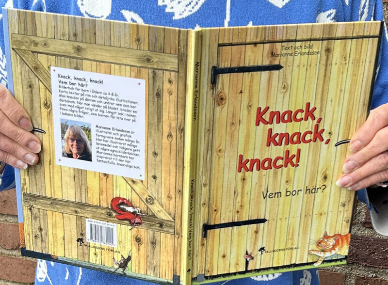 Cover Children´s book Knock, knock, knock! Who lives here? Watercolour