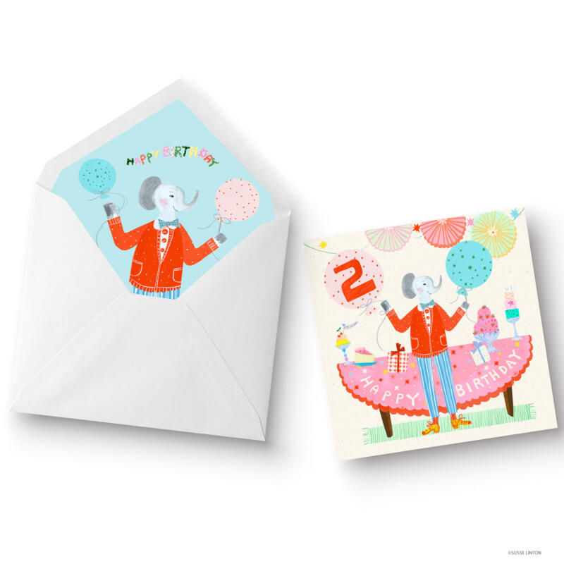 Party Crocodile children's birthday pattern designs on paper cups by Susse Linton