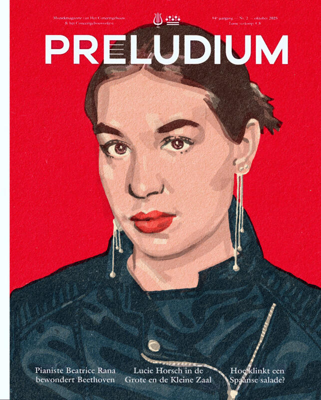 Portrait recorderist Lucie Horsch for Concertgebouw (concert hall) Amsterdam