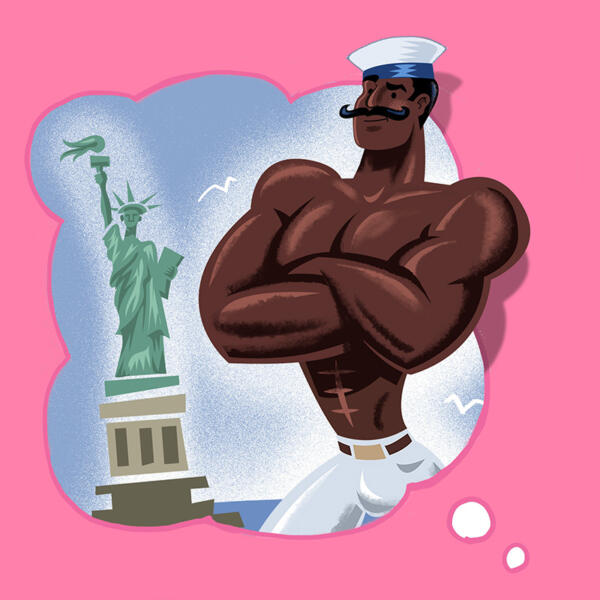 gay illustration proud man RFSL