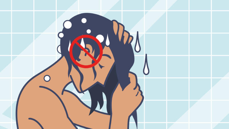 Vector, woman, hair, shampoo, washing, explainer video, instructions, manual, step by step, infographic, pictogram, vektor, pharma, medical