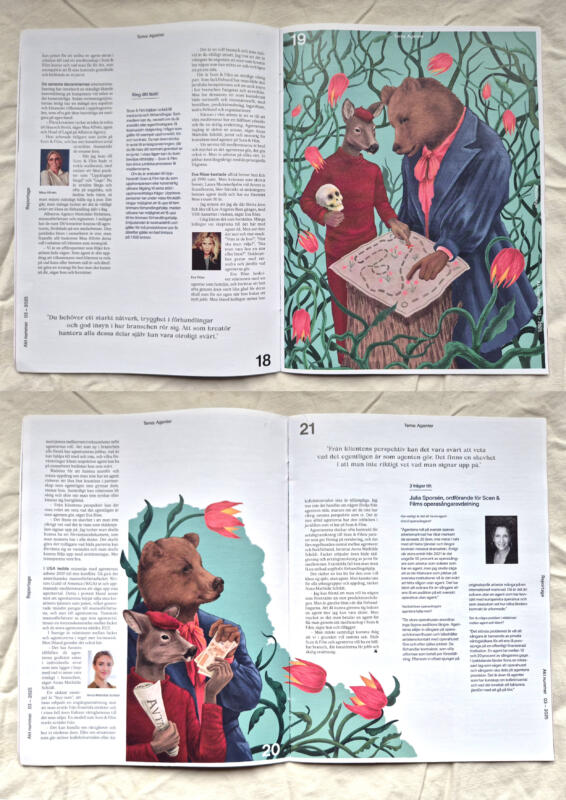 Uppslag ur tidningen Akt