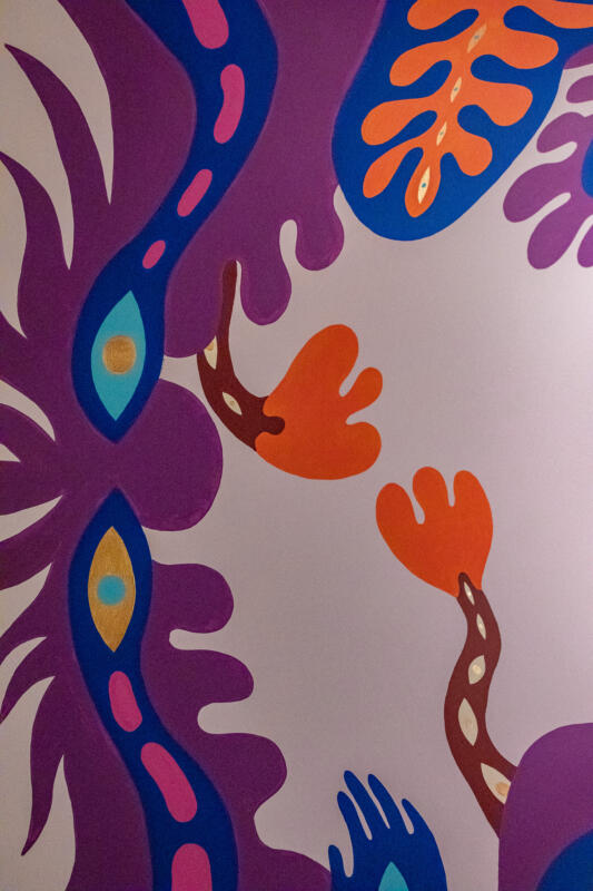 Mural/väggmålning för färgpsykologen & inredningsarkitekten Sara Garanty, våren 2025.