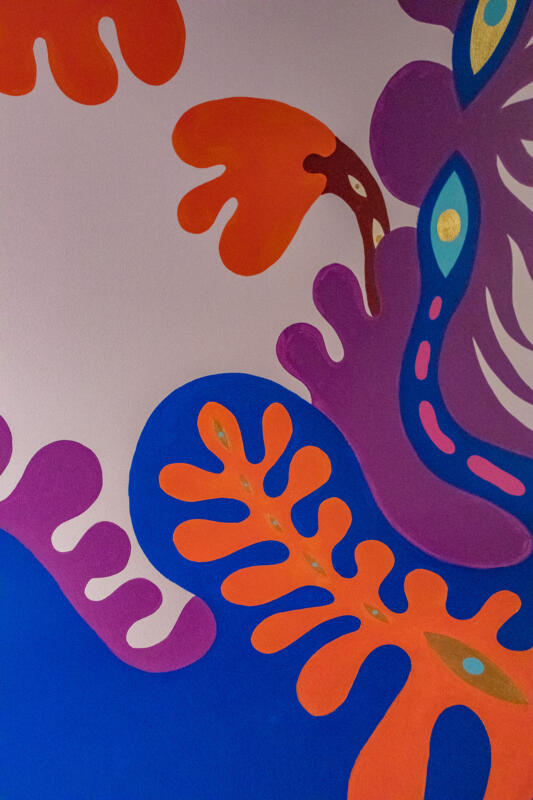 Mural/väggmålning för färgpsykologen & inredningsarkitekten Sara Garanty, våren 2025.