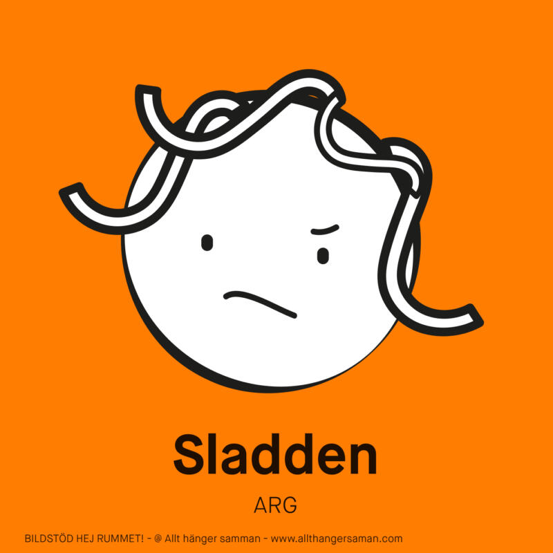 Bildstöd, anpassad grundskola, illustration, arg