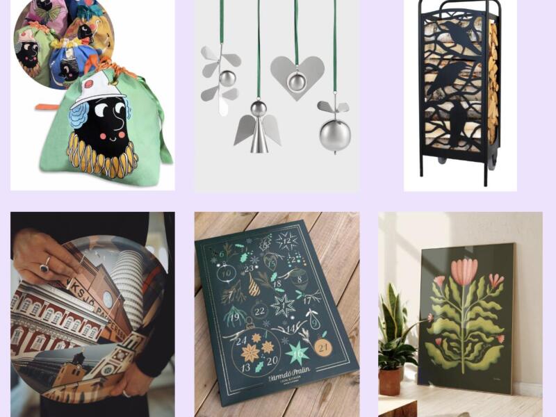 Collage med olika julklappar från våra medlemmar