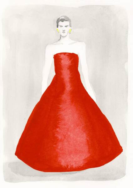 Modeillustration Carolina Herrera