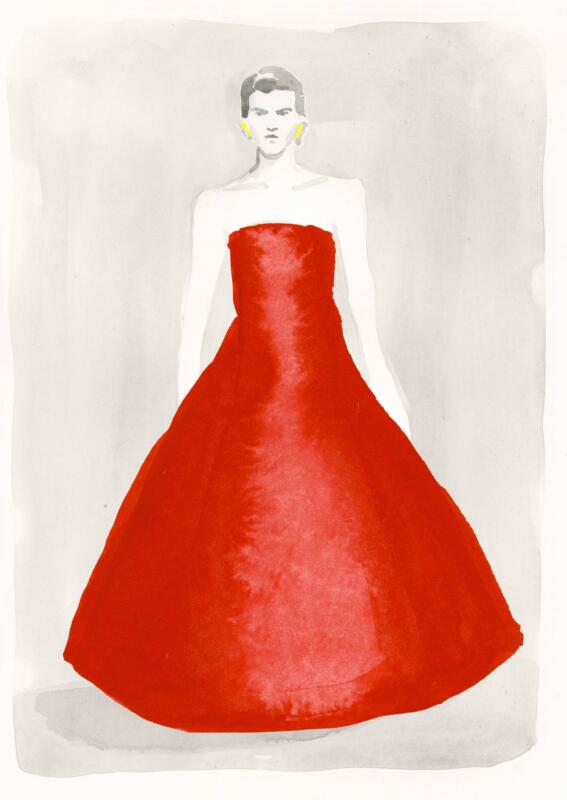 Modeillustration Carolina Herrera