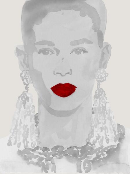 Modeillustration smycke Chanel vår/sommar 2026