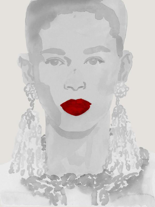 Modeillustration smycke Chanel vår/sommar 2026