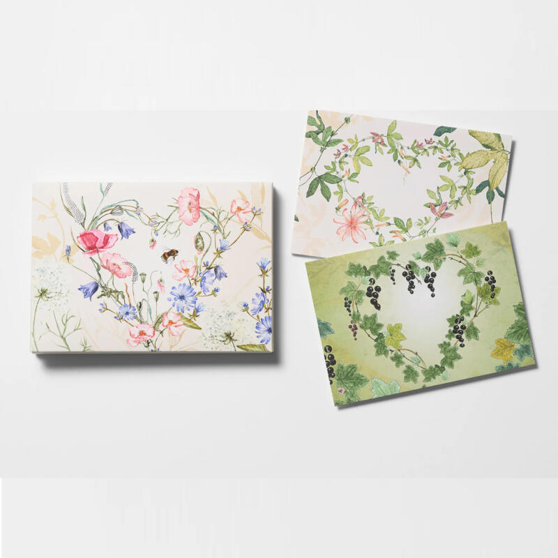 Presentask med 8 stycken kort och tillhörande kuvert "Med Kärlek"