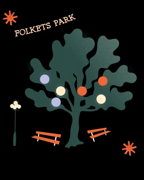 Illustration till Huskvarna Folkets Park