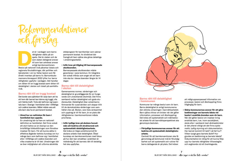 Illustration av vuxen och barn.