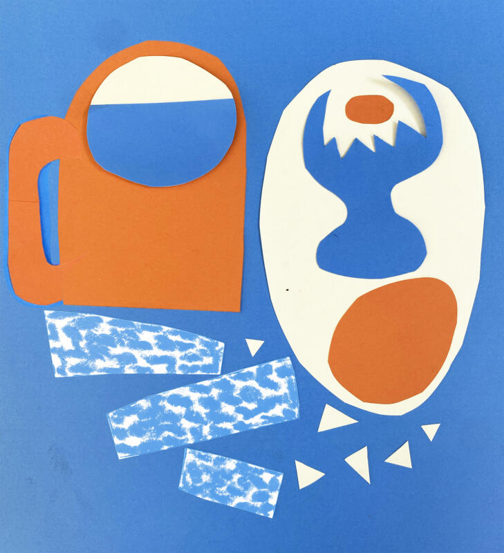 Breakfast, paper cut