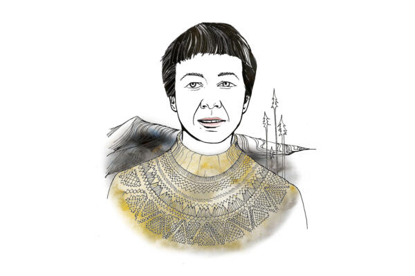 Porträtt på författaren Sara Lidman för bokomslag