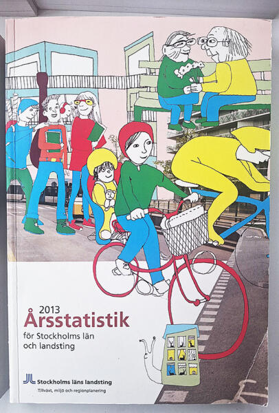 Eva Edberg illustrerar omslag och kapitelbilder till Årsstatistikbok för Stockholms län och landsting (SLL) under tio år, och till websidan.  