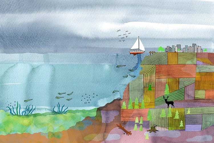 Havsmiljö, forskning, luftföroreningar, åkermark, jordbruk, ekologi, kretslopp