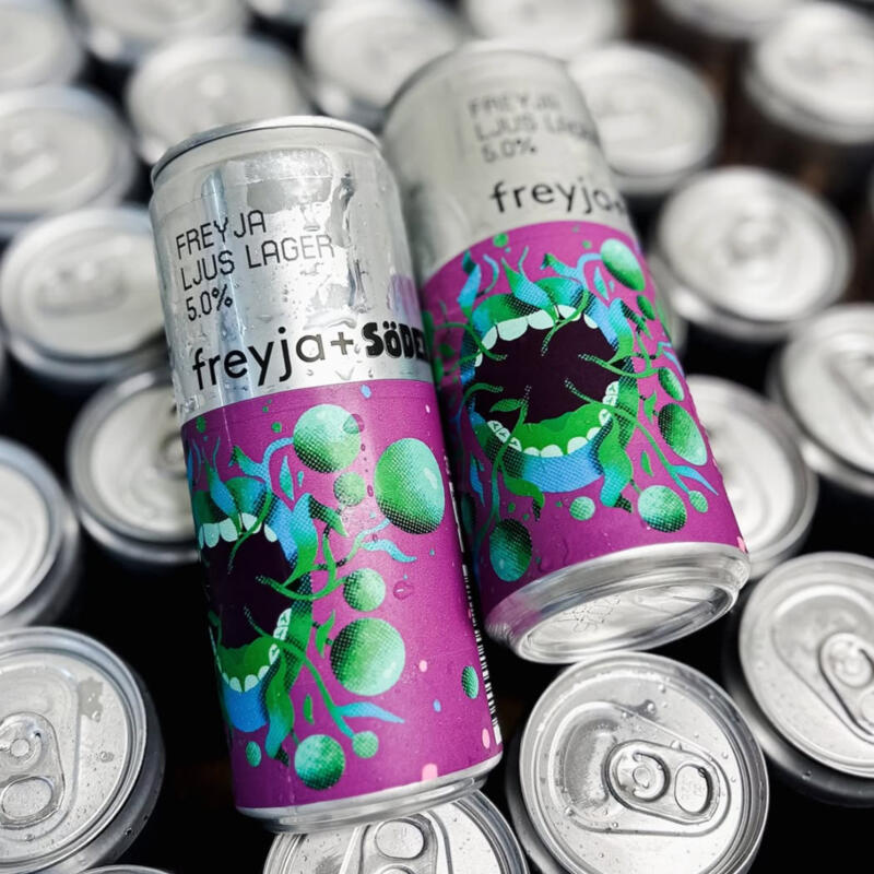 Öletikett för Freyjas egen lager – i samarbete med OMAKA