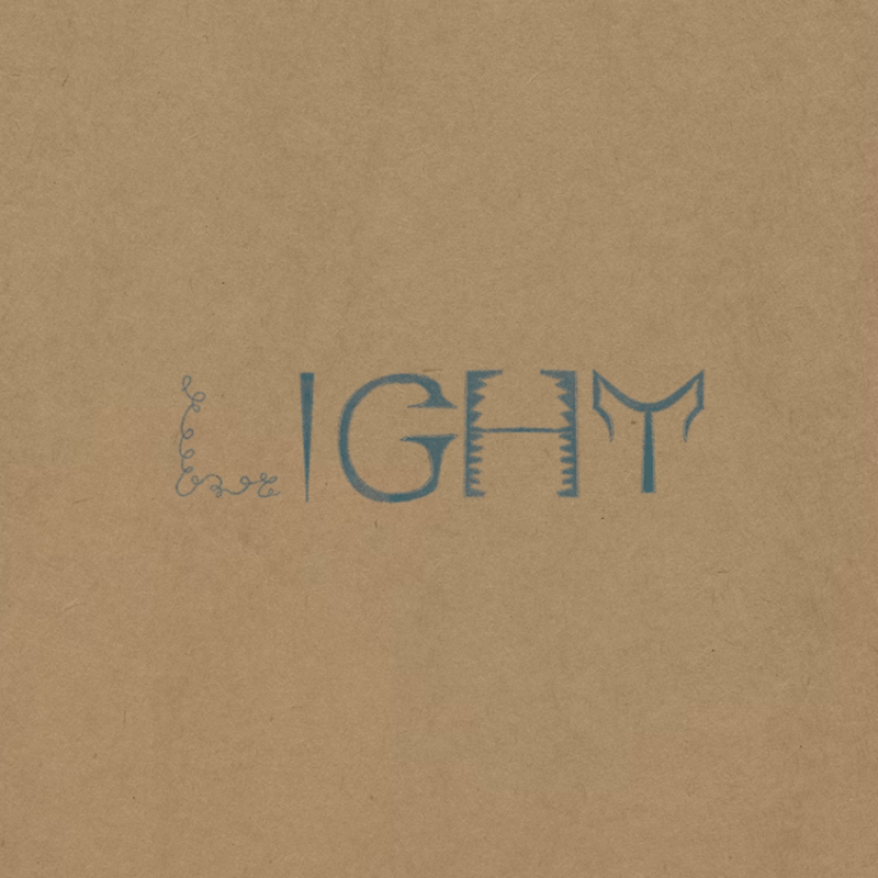 Illustration av handritade bokstäver för ett typsnitt i olika grad