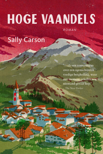 Book cover for Sally Carson's "Crooked Cross" 2026, Publishing house Uitgeverij Karmijn