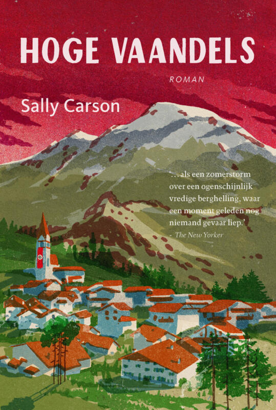 Book cover for Sally Carson's "Crooked Cross" 2026, Publishing house Uitgeverij Karmijn