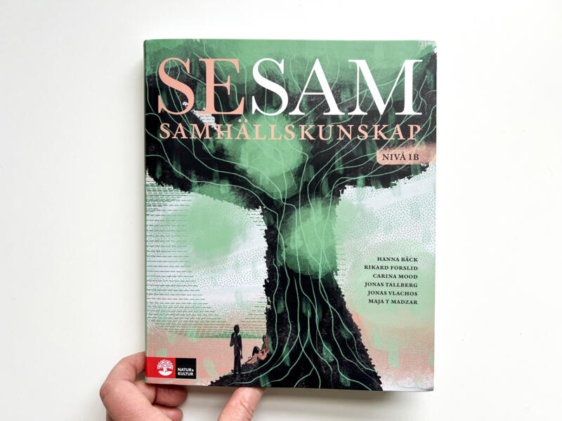 Omslag av boken Sesam, samhällskunskap för gymnasiet.