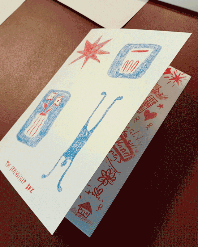 GIF som visar risotryck och handgjord bokproduktion