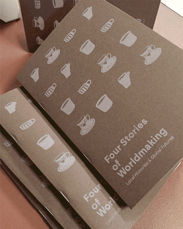 GIF som visar risoprocess och visuella delar ur publikationen