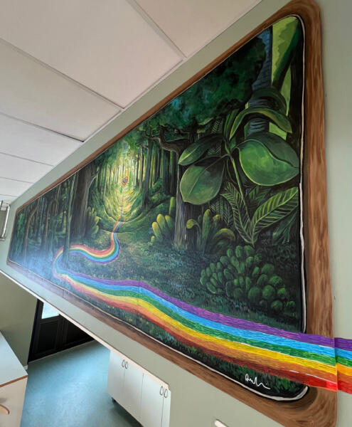 väggmålning, mural