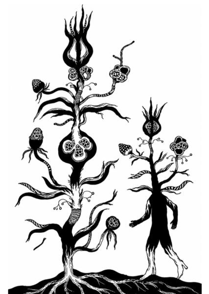 VÄXT MÄNNISKA VARELSER MYSTIK FANTASY SCIENCE FICTION RÖTTER