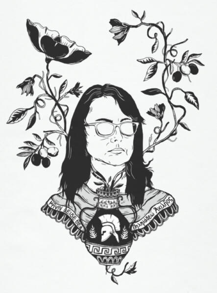 Redaktionell illustration till tidskriften Med andra ord