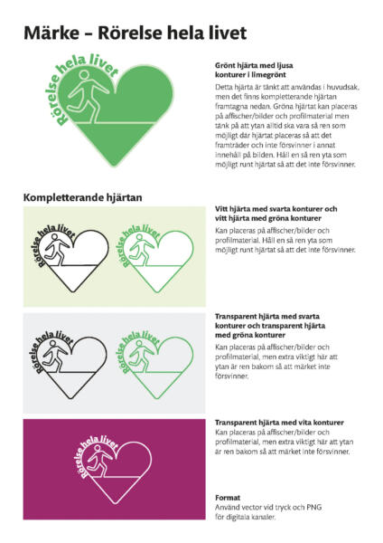 Uppdrag åt Vallentuna kommun - märke/logotyp till Vallentuna kommuns rörelsestrategi.