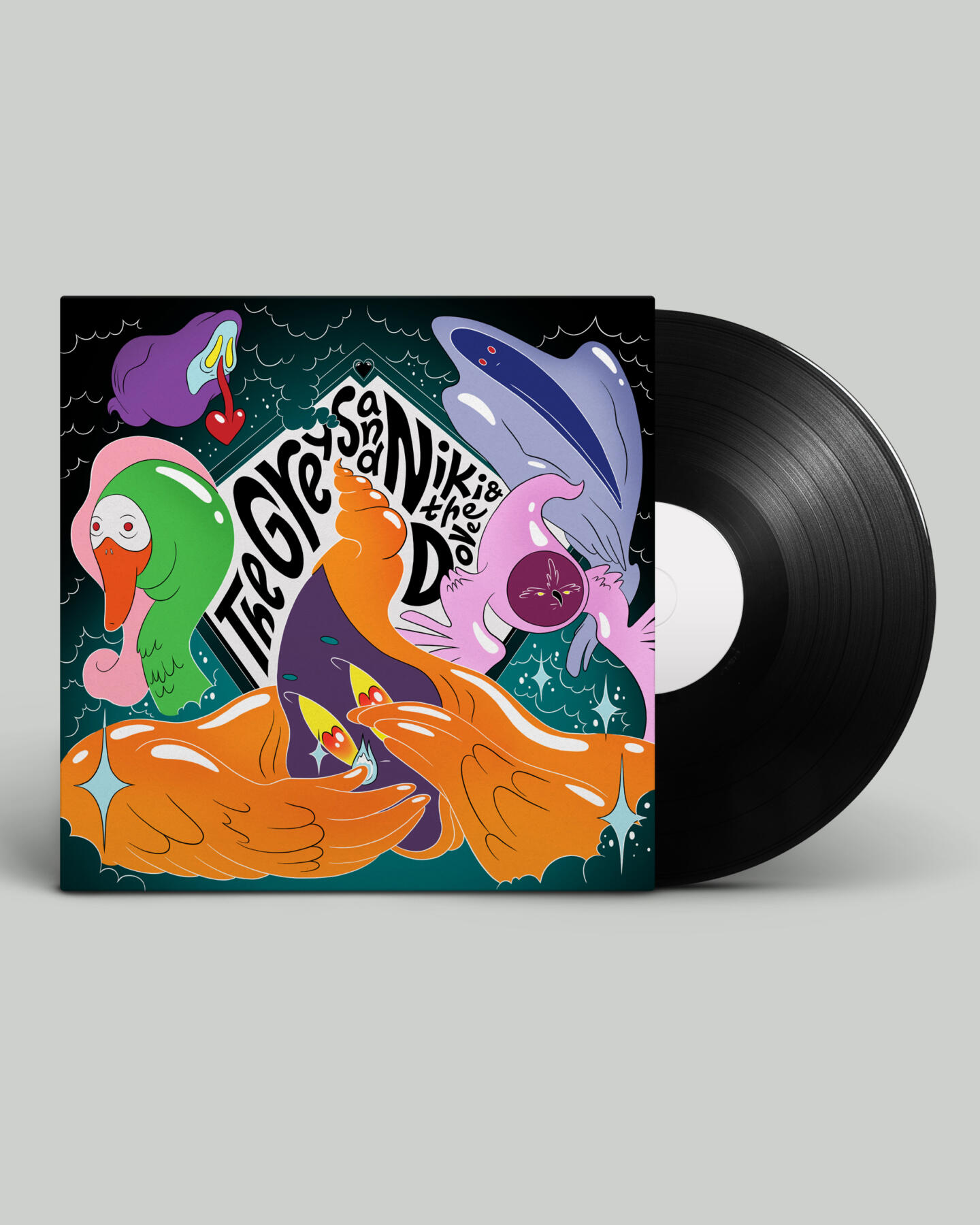 LP-omslag till The Greys och Niki & The Dove