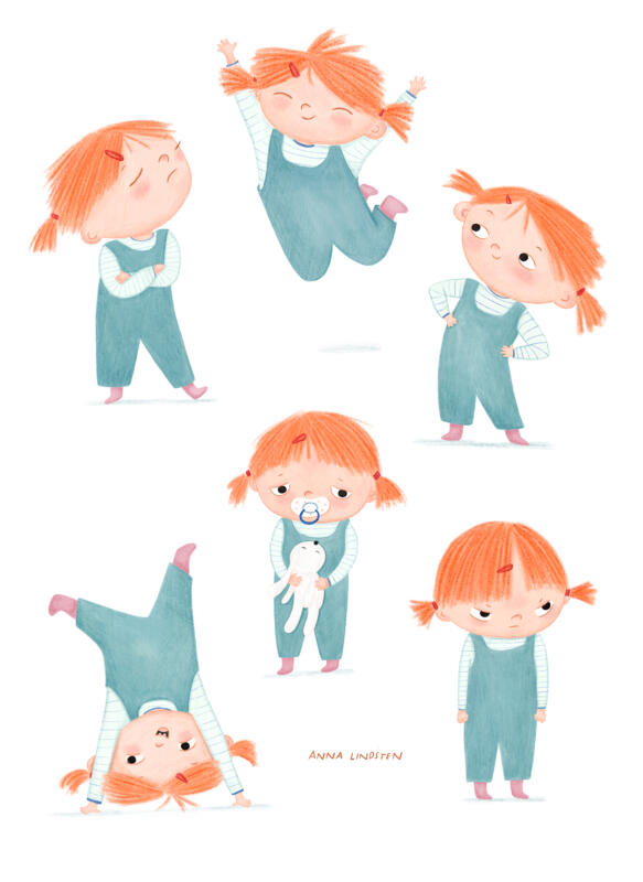 illustration of character design, child