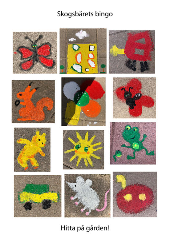 Here is the final result of our efforts! Welcome to Skogsbärets förskola to find the pictures!