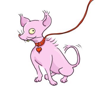Funny dog made for childrens app.