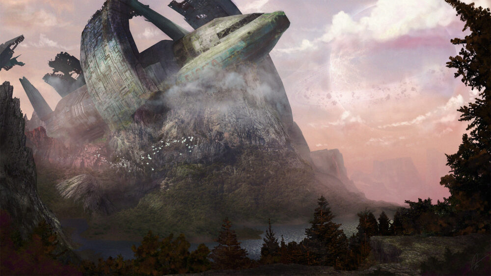 Eget Projekt med fokus på Matte Painting och storytelling 