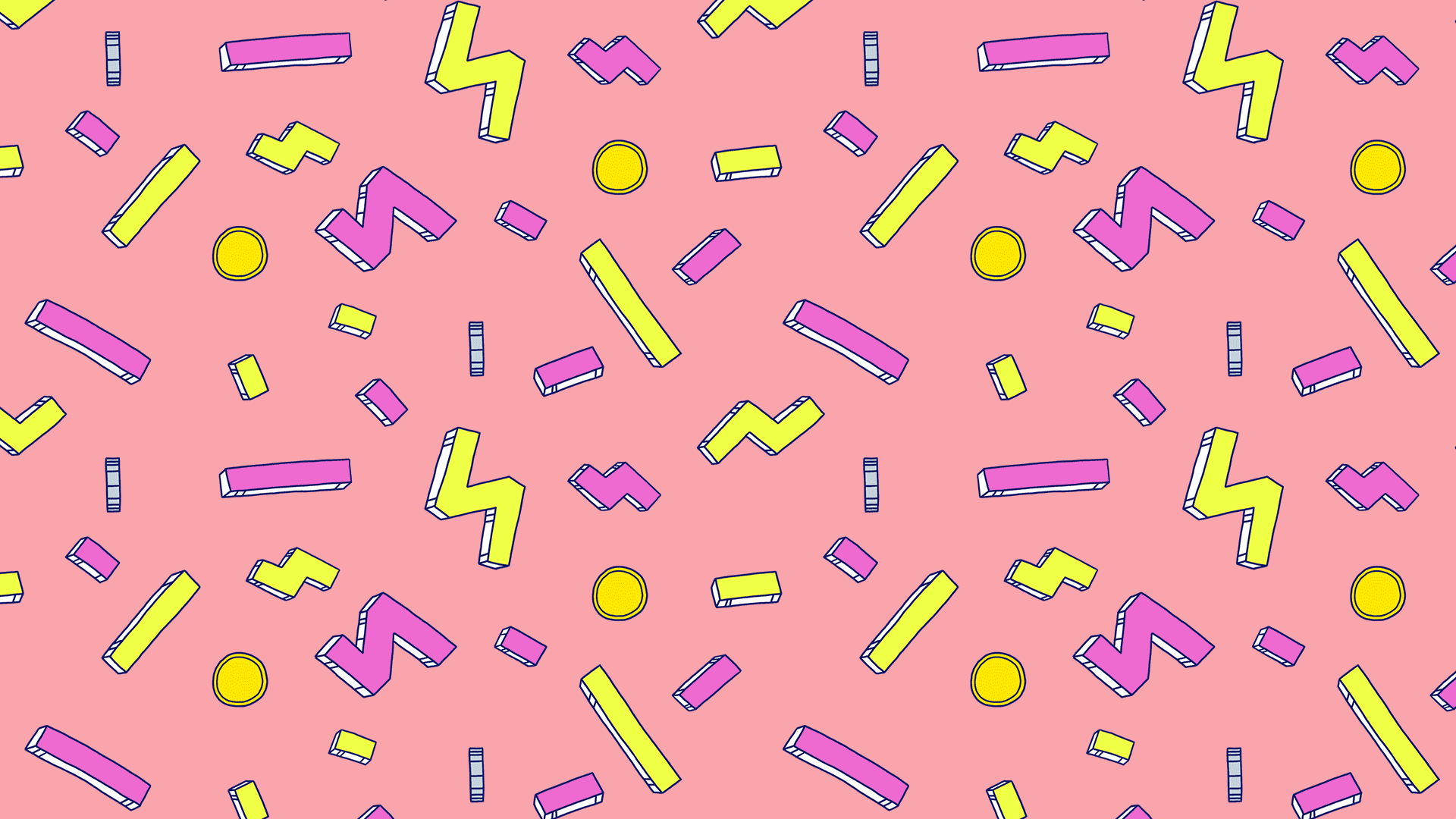 illustration med konfetti i olika färger