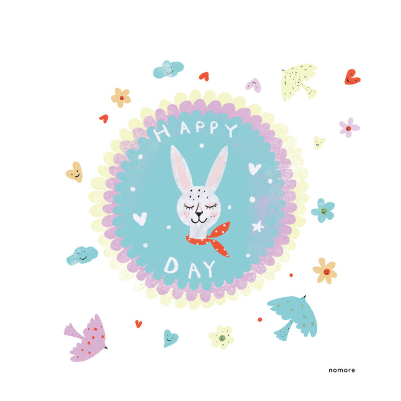 Only happy days- Childs  t-shirt design. illustration by Susse Linton