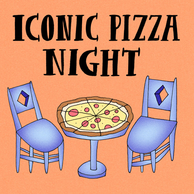 Cover for the music single Iconic pizza night by artist Nouel 