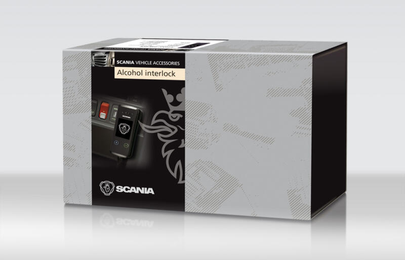 Förpackningsdesign för Scania Vehicle Accessories, alkolås