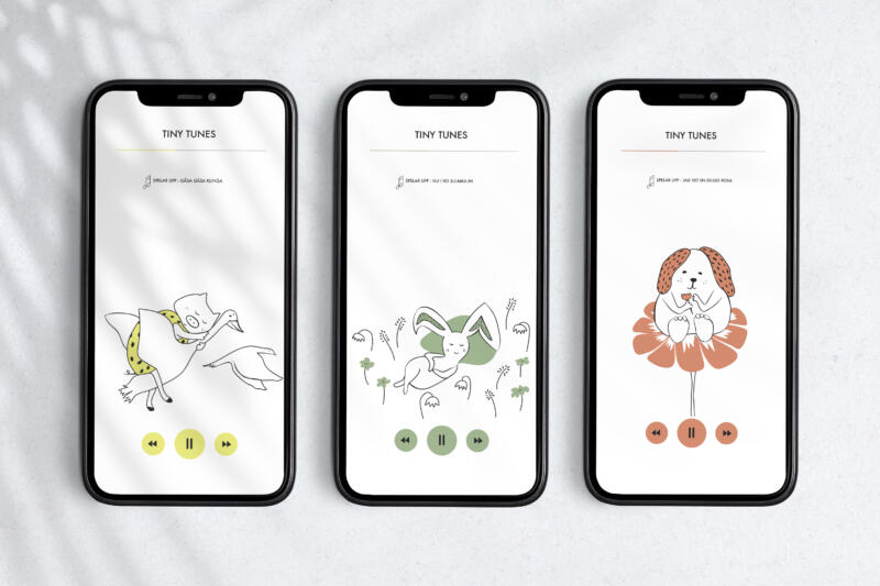 Lugna illustrationer från appen