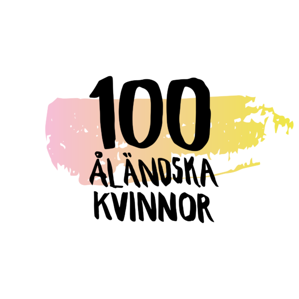 logo för kvinnligt nätverk, handskriven text och akvarell