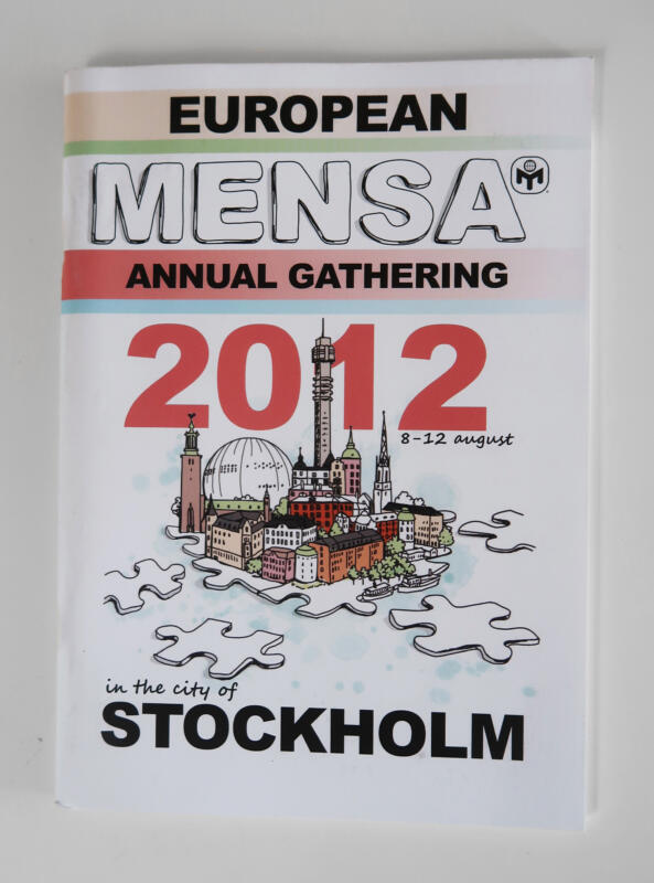 akvarell, tecknad bild, tecknat, vattenfärg, illustration, svensk illustratör, illustratör, handtecknat, handritat, handritad illustration, Stockholm, Gamla stan, Globen, pussel, pusselbitar, Stad, Huvudstad, Stadshuset, Kaknästornet, Mensa, EMAG, European Mensa Annual Gathering