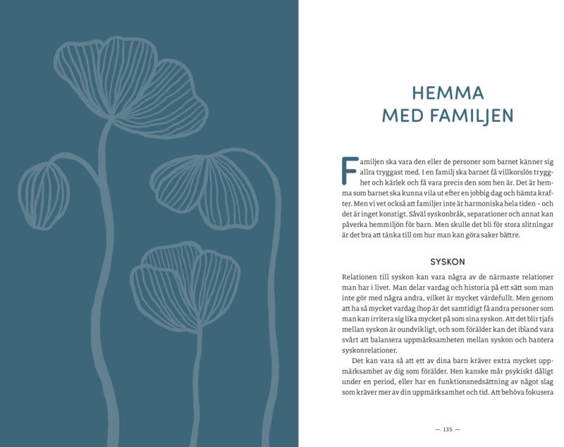 Bokuppslag med en stiliserad illustration av en blomma i blågrön nyans mot en mörkare blågrön bakgrund.