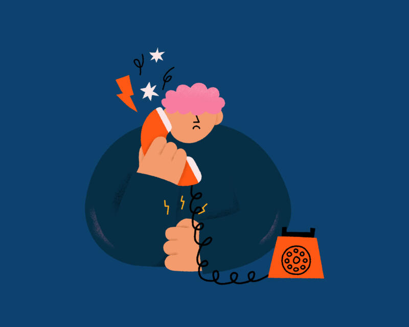 Angry phone call