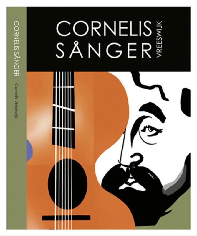 Bokomslag till sångbok ,Cornelis Vreeswijk, porträtt 