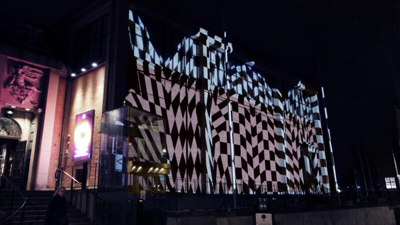 Side angle of Liljevalchs Nobel Week Lights 2022