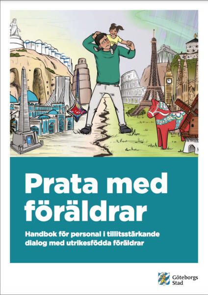 pappa med barn på axlarna, europa, landmärken, sevärdheter, 
