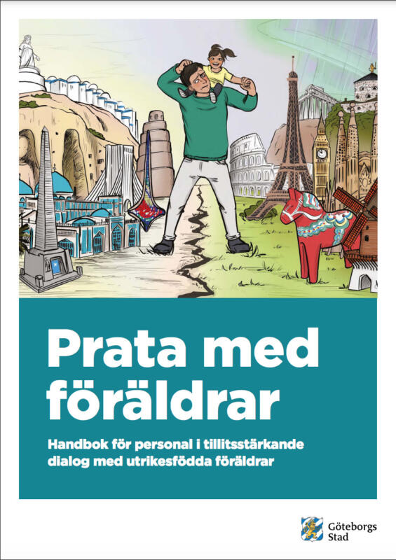 pappa med barn på axlarna, europa, landmärken, sevärdheter, 